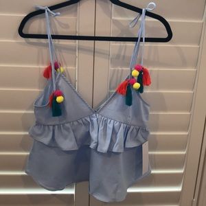 Goodnight macaroon tassel tank